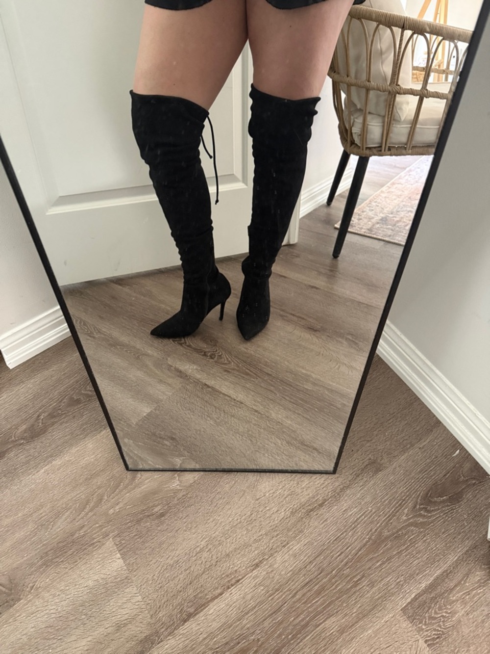 Aldo Black Over-the-Knee Heeled Boots - Picture 4 of 4